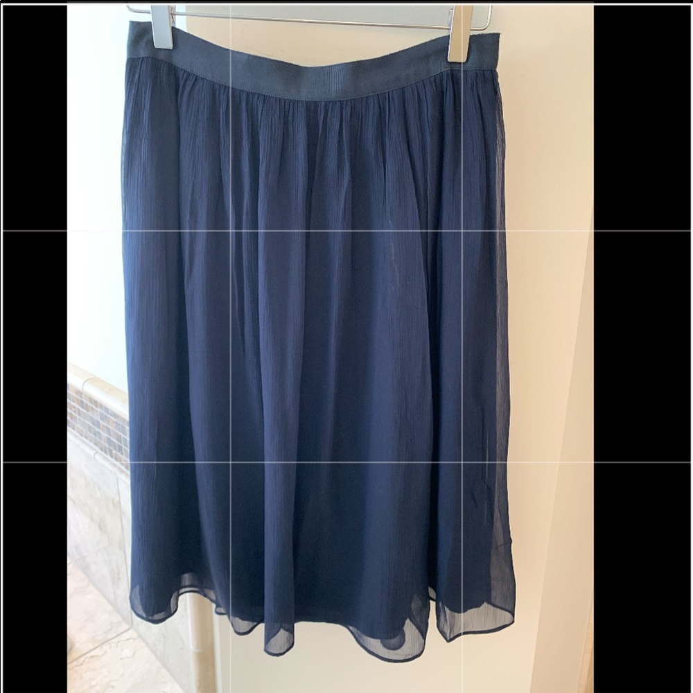 J Crew silk ruffled skirt